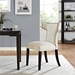 Curve Fabric Dining Chair - Beige - MOD2751