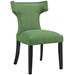 Curve Fabric Dining Chair - Kelly Green - MOD2754