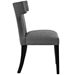 Curve Fabric Dining Chair - Gray - MOD2755