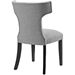 Curve Fabric Dining Chair - Light Gray - MOD2757