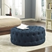 Amour Upholstered Fabric Ottoman - Azure - MOD2777