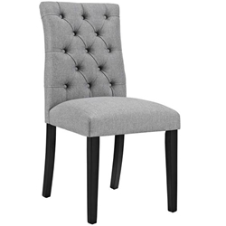 Duchess Fabric Dining Chair - Light Gray 