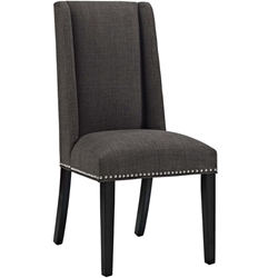 Baron Fabric Dining Chair - Brown 
