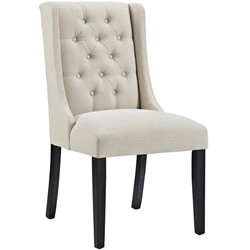 Baronet Fabric Dining Chair - Beige 