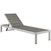 Shore Outdoor Patio Aluminum Chaise - Silver Gray - MOD2843