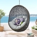 Hide Outdoor Patio Swing Chair With Stand - Gray - MOD2887