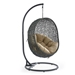 Hide Outdoor Patio Swing Chair With Stand - Gray Mocha - MOD2888