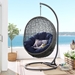 Hide Outdoor Patio Swing Chair With Stand - Gray Navy - MOD2889