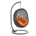 Hide Outdoor Patio Swing Chair With Stand - Gray Orange - MOD2890
