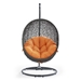 Hide Outdoor Patio Swing Chair With Stand - Gray Orange - MOD2890