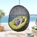 Hide Outdoor Patio Swing Chair With Stand - Gray Peridot - MOD2891