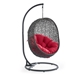 Hide Outdoor Patio Swing Chair With Stand - Gray Red - MOD2892