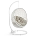 Hide Outdoor Patio Swing Chair With Stand - White Beige - MOD2895