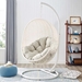 Hide Outdoor Patio Swing Chair With Stand - White Beige - MOD2895