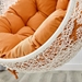 Hide Outdoor Patio Swing Chair With Stand - White Orange - MOD2899