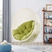 Hide Outdoor Patio Swing Chair With Stand - White Peridot - MOD2900