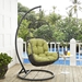 Arbor Outdoor Patio Wood Swing Chair - Peridot - MOD2908