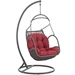 Arbor Outdoor Patio Wood Swing Chair - Red - MOD2909