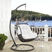 Arbor Outdoor Patio Wood Swing Chair - White - MOD2910