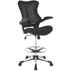 Charge Drafting Chair - Black 