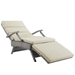 Envisage Chaise Outdoor Patio Wicker Rattan Lounge Chair - Light Gray Beige - MOD2921