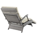Envisage Chaise Outdoor Patio Wicker Rattan Lounge Chair - Light Gray Beige - MOD2921