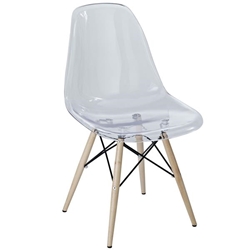 Pyramid Dining Side Chair - Clear 