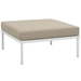 Harmony 6 Piece Outdoor Patio Aluminum Sectional Sofa Set A - White Beige - MOD2962