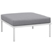 Harmony 6 Piece Outdoor Patio Aluminum Sectional Sofa Set A - White Gray - MOD2964