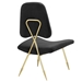 Ponder Performance Velvet Lounge Chair - Black - MOD2977