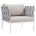 Harmony 8 Piece Outdoor Patio Aluminum Sectional Sofa Set A - White Beige - MOD3061