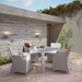 Junction 5 Piece Outdoor Patio Dining Set A - Gray White - MOD3118
