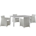 Junction 5 Piece Outdoor Patio Dining Set B - Gray White - MOD3119