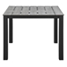 Maine 40" Outdoor Patio Dining Table - Brown Gray Style A - MOD3152