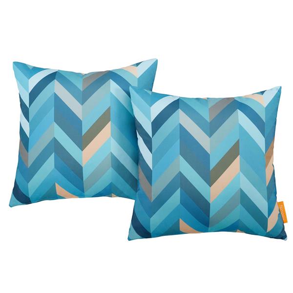 Modway Two Piece Outdoor Patio Pillow Set - Wave 
