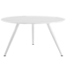 Lippa 54" Round Wood Top Dining Table with Tripod Base - White - MOD3348