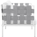 Harmony Outdoor Patio Aluminum Armchair - White White - MOD3496