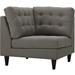 Empress Upholstered Fabric Corner Sofa - Granite - MOD3512