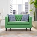 Prospect Upholstered Fabric Loveseat - Kelly Green - MOD3539
