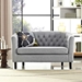 Prospect Upholstered Fabric Loveseat - Light Gray - MOD3542