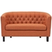 Prospect Upholstered Fabric Loveseat - Orange - MOD3543