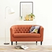 Prospect Upholstered Fabric Loveseat - Orange - MOD3543