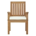 Marina Outdoor Patio Teak Dining Chair - Natural White Style B - MOD3600