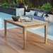 Marina Outdoor Patio Teak Dining Table - Natural Style B - MOD3602