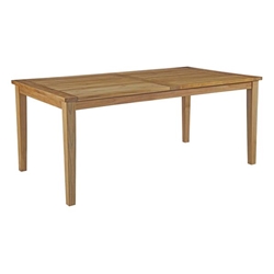Marina Outdoor Patio Teak Dining Table - Natural Style C 