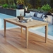 Marina Outdoor Patio Teak Dining Table - Natural Style C - MOD3603