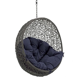 Hide Outdoor Patio Swing Chair Without Stand - Gray Navy 