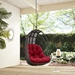 Whisk Outdoor Patio Swing Chair Without Stand - Red - MOD3630