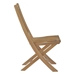 Marina Outdoor Patio Teak Folding Chair - Natural Style A - MOD3639