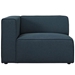 Mingle Fabric Left-Facing Sofa - Blue - MOD3711
